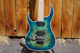 B.C. Rich Shredzilla Z6 Prophecy Exotic FR Cyan Blue Left Handed 6-String Electric Guitar